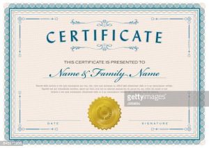 Vector Illustration of an elegant Certificate Template Diploma